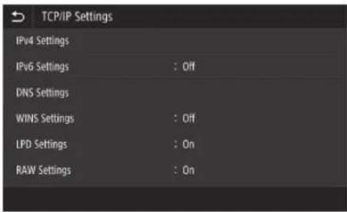 CANON WG7550Z - Setting the DNS - 1