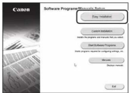 CANON WG7550Z - Installieren der Software - 2