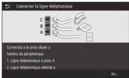 CANON WG7550Z - Configuration des réglages du fax (WG7550Z/WG7550F) - 4