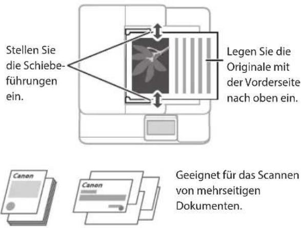 CANON WG7550Z - Einlegen von Originalen - 2