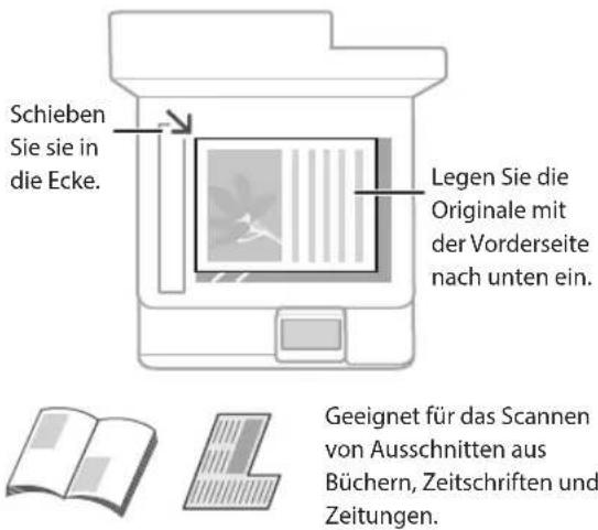 CANON WG7550Z - Einlegen von Originalen - 1