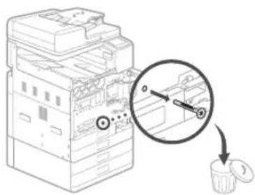 CANON WG7550Z - Rimozione del materiale di imballaggio dall'interno della macchina - 3