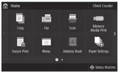 CANON WG7550Z - Configurar um endereço IPv4 - 1