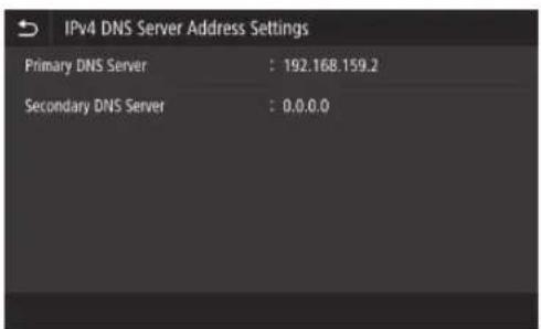 CANON WG7550Z - Impostazione del DNS - 3