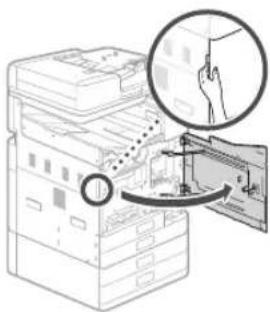 CANON WG7550Z - Rimozione del materiale di imballaggio dall'interno della macchina - 2