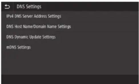 CANON WG7550Z - Configuração do DNS - 2