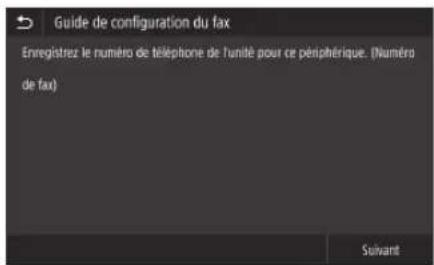 CANON WG7550Z - Configuration des réglages du fax (WG7550Z/WG7550F) - 2