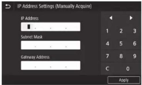 CANON WG7550Z - Passo 3 Impostare un indirizzo IP fisso Impostazione di un indirizzo IPv4 - 6