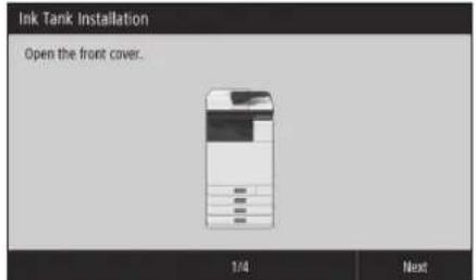 CANON WG7550Z - Install the Ink tanks - 1