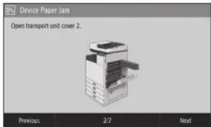 CANON WG7550Z - Paper Jams Have OccurredThe Machine - 1