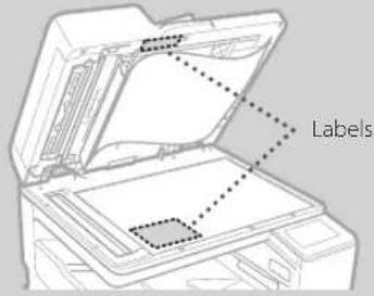 CANON WG7550Z - Cleaning the Document Feed Scanning Areas - 1
