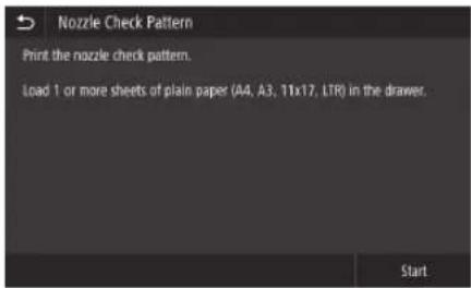 CANON WG7550Z - Print Out and Check a Nozzle Check Pattern - 4