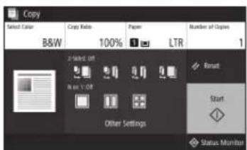 CANON WG7550Z - Kopiereinstellungen - 2