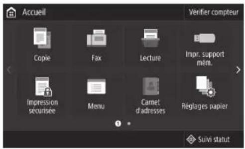 CANON WG7550Z - Définition d'une adresse IPv4 - 1
