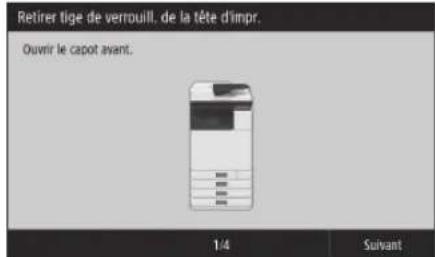 CANON WG7550Z - Retrait du matériel d'emballage de l'intérieur de l'appareil - 1