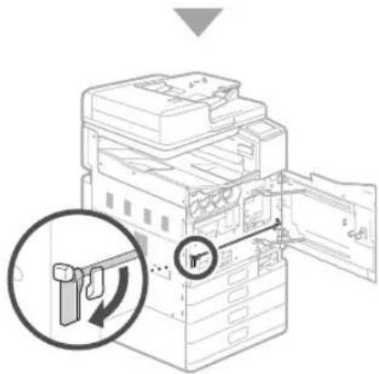 CANON WG7550Z - Guarde a alavanca de travamento da cabeça de impressão. - 3
