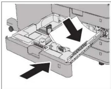 CANON imageRUNNER ADVANCE C3320i - Load the paper stack into the paper drawer. - 2