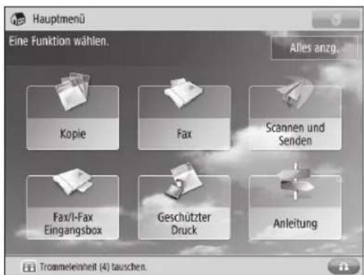 CANON imageRUNNER ADVANCE C3320i - HINWEIS - 1