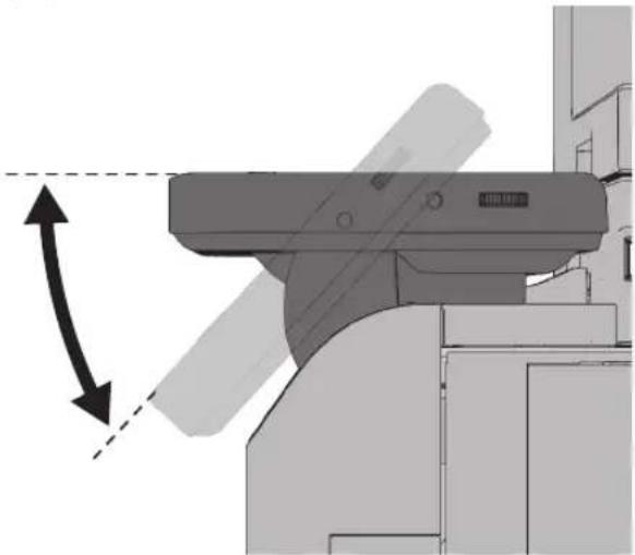 CANON imageRUNNER ADVANCE C3320i - Adjusting the Angle of the Control Panel - 1