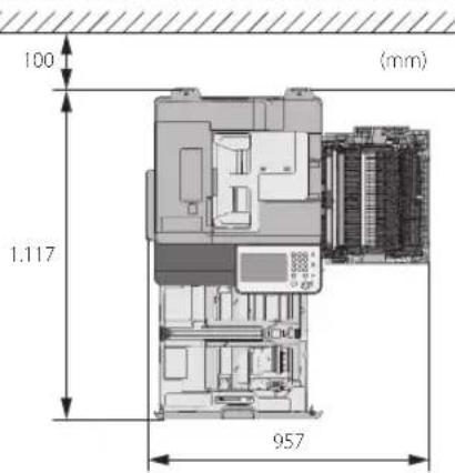 CANON imageRUNNER ADVANCE C3320i - Wenn D-ADF AQ1 angeschlossen ist: - 1