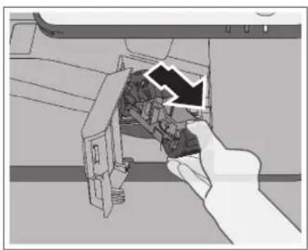 CANON imageRUNNER ADVANCE C3320i - Pull out the staple cartridge from the finisher. - 1