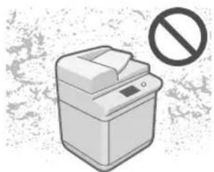 CANON imageRUNNER ADVANCE C3320i - Avoid Installing the Machine in the Following Locations - 2