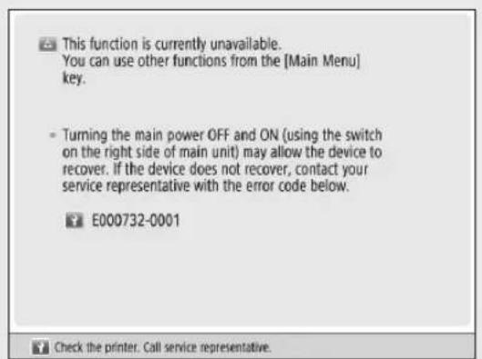 CANON imageRUNNER ADVANCE C3320i - When the Print or Scan Function Does Not Operate Normally - 1