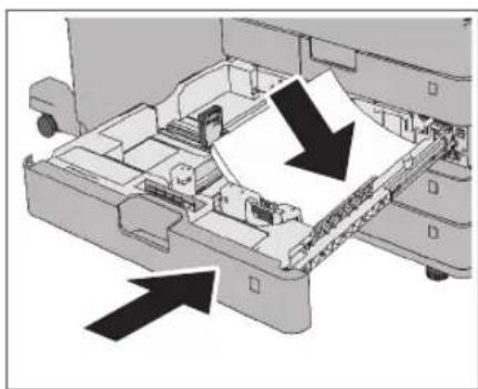 CANON imageRUNNER ADVANCE C3320i - Legen Sie den Papierstapel in die Papierkassette ein. - 2