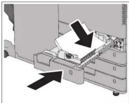 CANON imageRUNNER ADVANCE C3320i - Cargue el papel en el casete. - 1