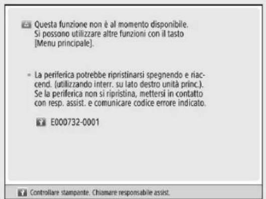 CANON imageRUNNER ADVANCE C3320i - Quando la funzione di stampa o scansion non opera normalmente - 1