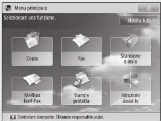 CANON imageRUNNER ADVANCE C3320i - Quando viene visualizzato un messaggio sul pannello digitale - 1