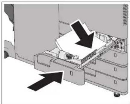 CANON imageRUNNER ADVANCE C3320i - Caricare i fogli nel cassetto. - 1