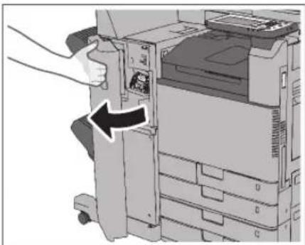 CANON imageRUNNER ADVANCE C3320i - Aprire il pannello anteriore del finisher. - 2