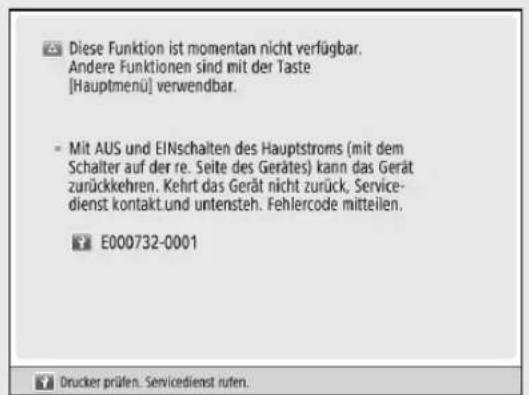 CANON imageRUNNER ADVANCE C3320i - Wenn die Druck- oder Scanfungtion nicht normal arbeitet - 1