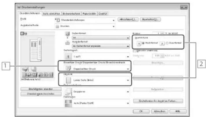 CANON imageRUNNER ADVANCE C3320i - Wenn Einstellungen für den doppelseitigen Druck nicht richtig Funktionieren - 1
