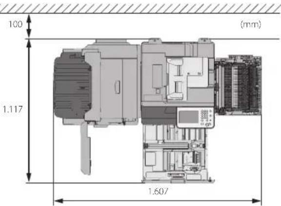 CANON imageRUNNER ADVANCE C3320i - Cuando estén instalados el Alimentador DADF-AQ1, la Unidad de Alimentación por Casete AL1 y la Unidad de Acabado de Cuadernillos U1: - 1