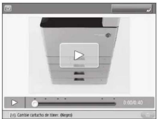 CANON imageRUNNER ADVANCE C3320i - Si aparece un mensaje de error - 1