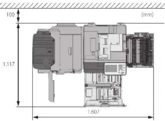 CANON imageRUNNER ADVANCE C3320i - Quando il DADF-AQ1, la Cassette Feeding Unit-AL1 e il Booklet Finisher-U1 sono installati: - 1