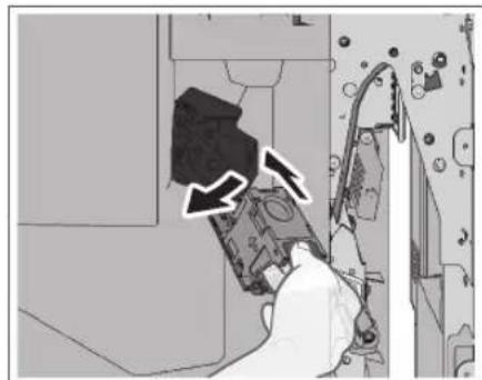 CANON imageRUNNER ADVANCE C3320i - Gently push the staple cartridge back into the finisher and push down firmly until it is securely in place. - 1