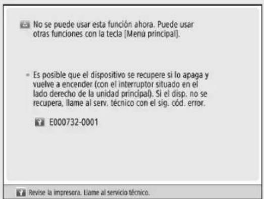 CANON imageRUNNER ADVANCE C3320i - Cuando la funciona de impresión o lecture no funciona con normalidad - 1