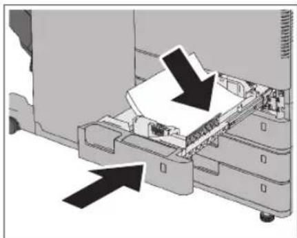 CANON imageRUNNER ADVANCE C3320i - Load the paper stack into the paper drawer. - 1