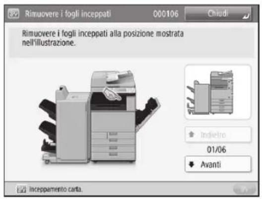 CANON imageRUNNER ADVANCE C3320i - Se si verificano inceppamenti della carta - 1