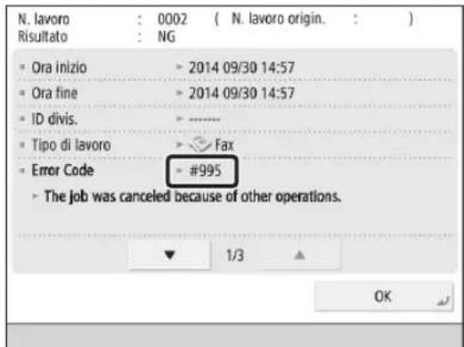 CANON imageRUNNER ADVANCE C3320i - Se non è possibile risolverè il problema - 1
