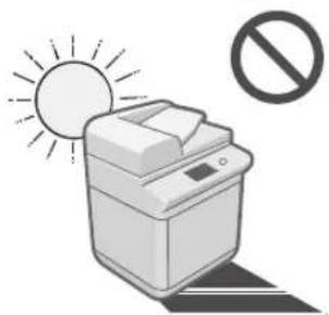 CANON imageRUNNER ADVANCE C3320i - Avoid Installing the Machine in the Following Locations - 1