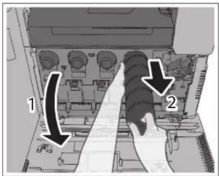 CANON imageRUNNER ADVANCE C3320i - Remove the toner cartridge of the displayed colour. - 1