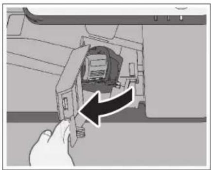 CANON imageRUNNER ADVANCE C3320i - Open the front cover of the finisher. - 1