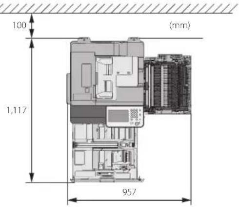 CANON imageRUNNER ADVANCE C3320i - When the DADF-AQ1 is attached: - 1