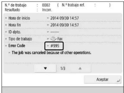 CANON imageRUNNER ADVANCE C3320i - Si no se pueda SOLUTIONAR el problema - 1