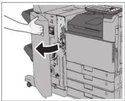 CANON imageRUNNER ADVANCE C3320i - Apriere il pannello anteriore del finisher. - 1
