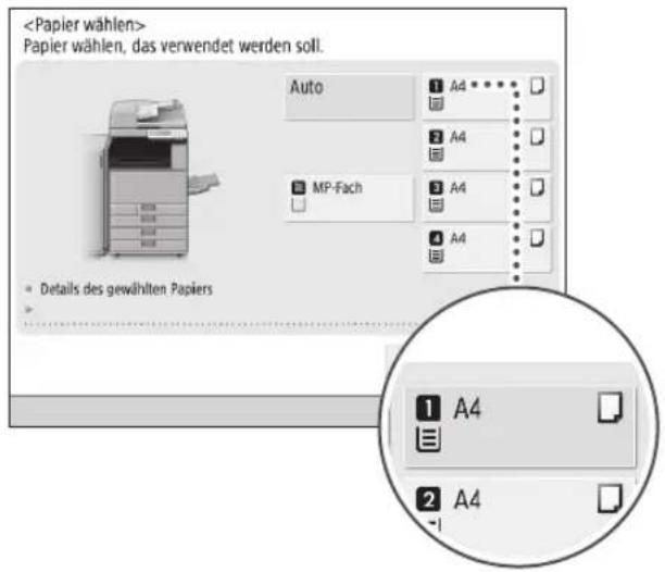 CANON imageRUNNER ADVANCE C3320i - Papier wahlen Kople Drucken - 1
